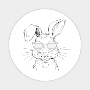 Funny Rabbit Cute Bunny Rabbit Breeder Magnet